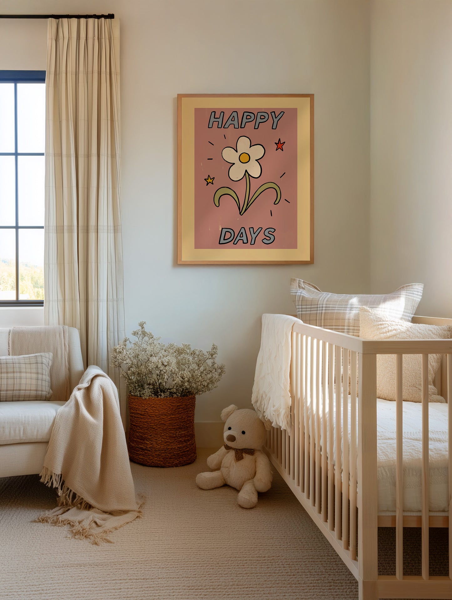 Happy Days | Kids Print | UNFRAMED
