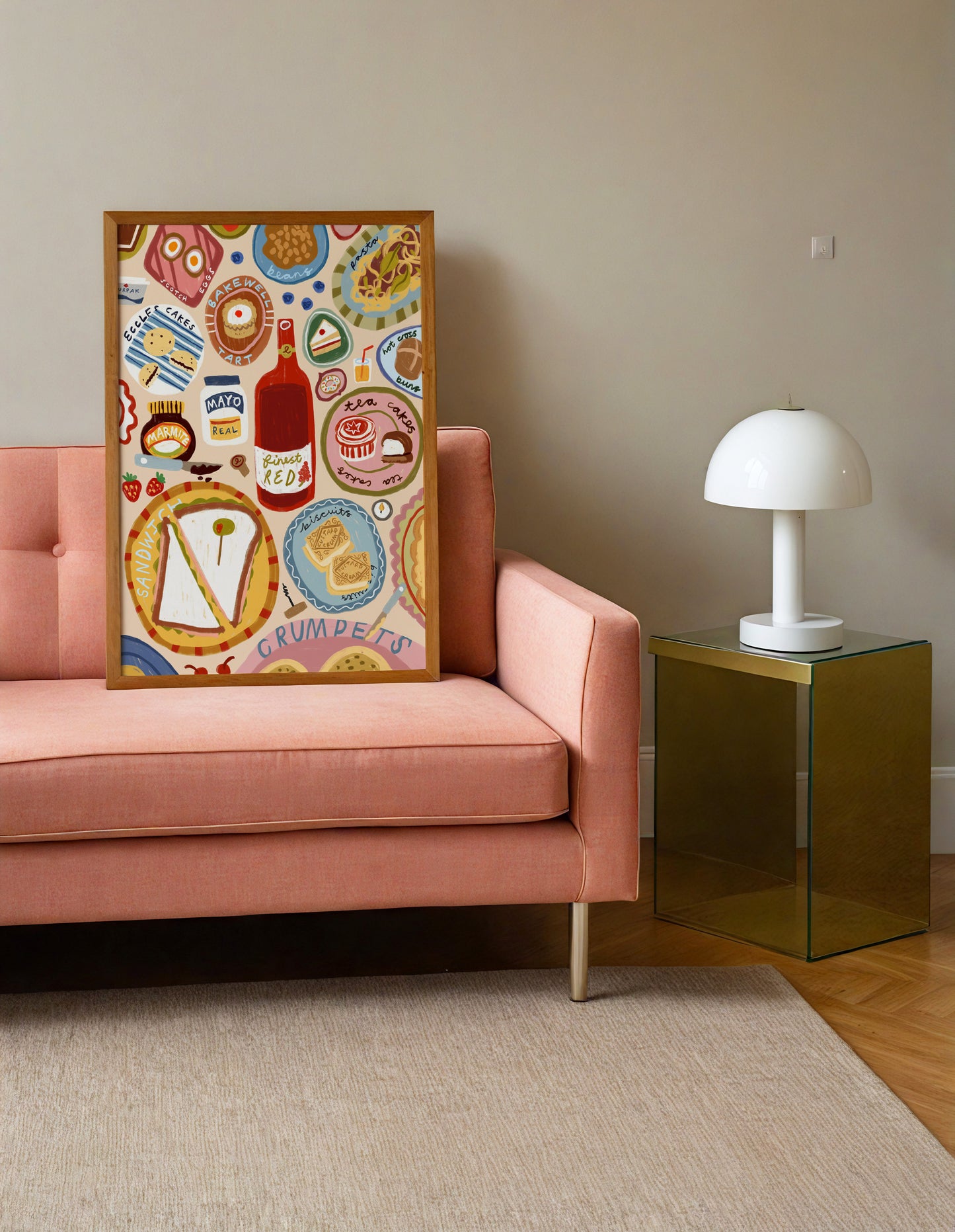 British Foods | Dining Print | UNFRAMED