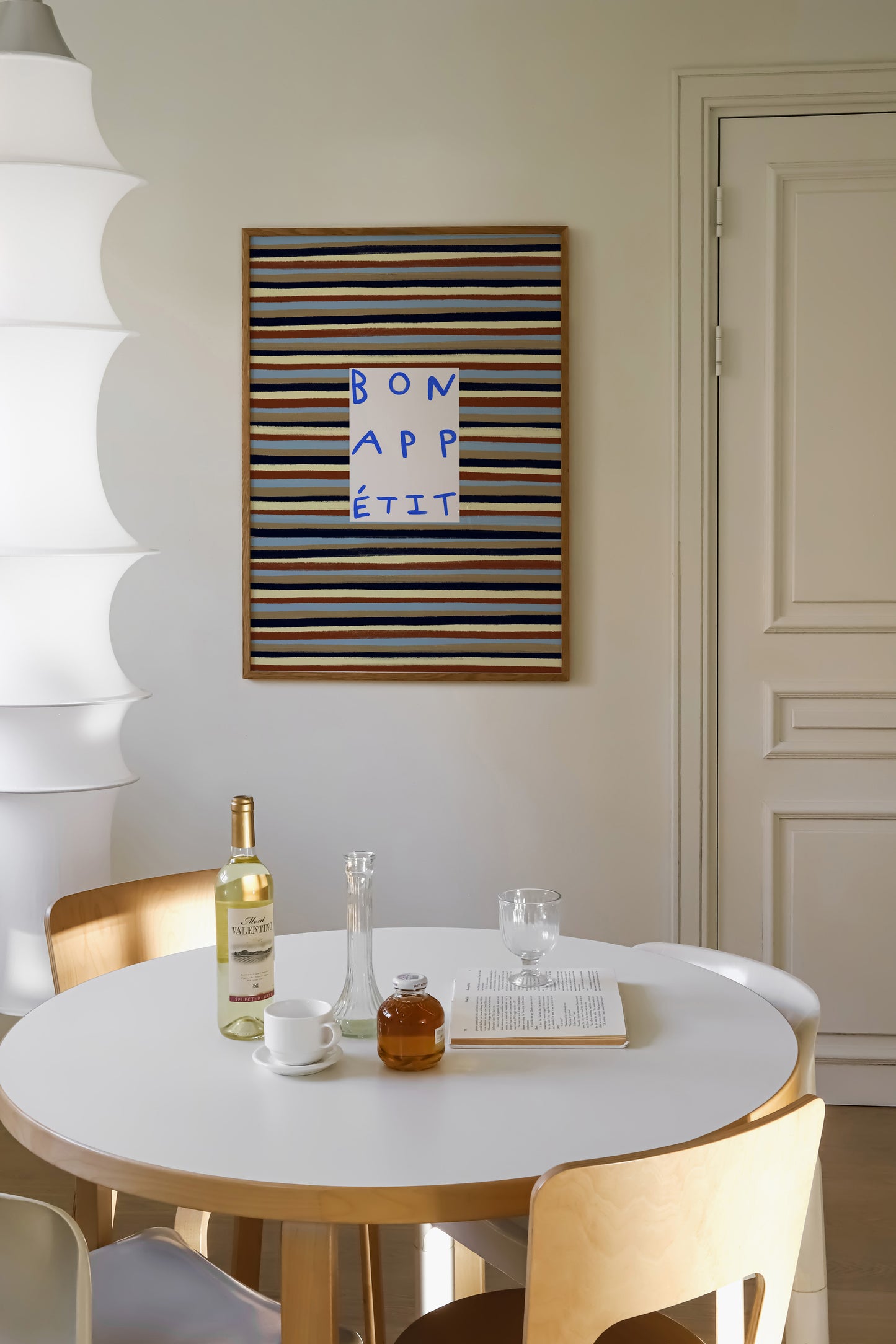 Bon Appetit | Striped Print | UNFRAMED