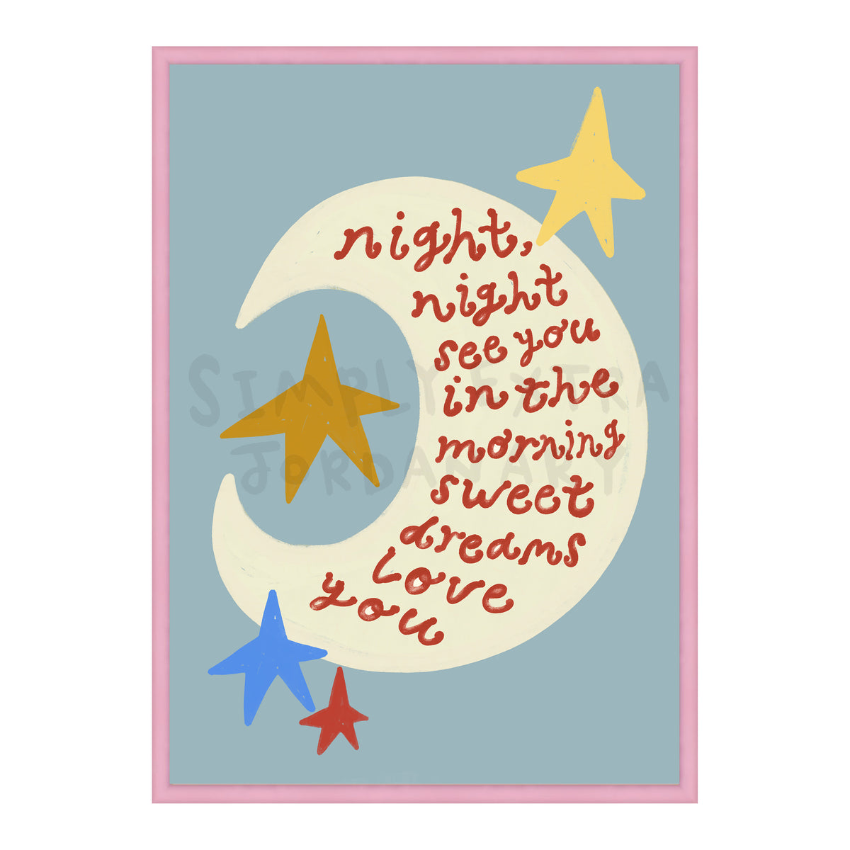 Night Night Love You Print