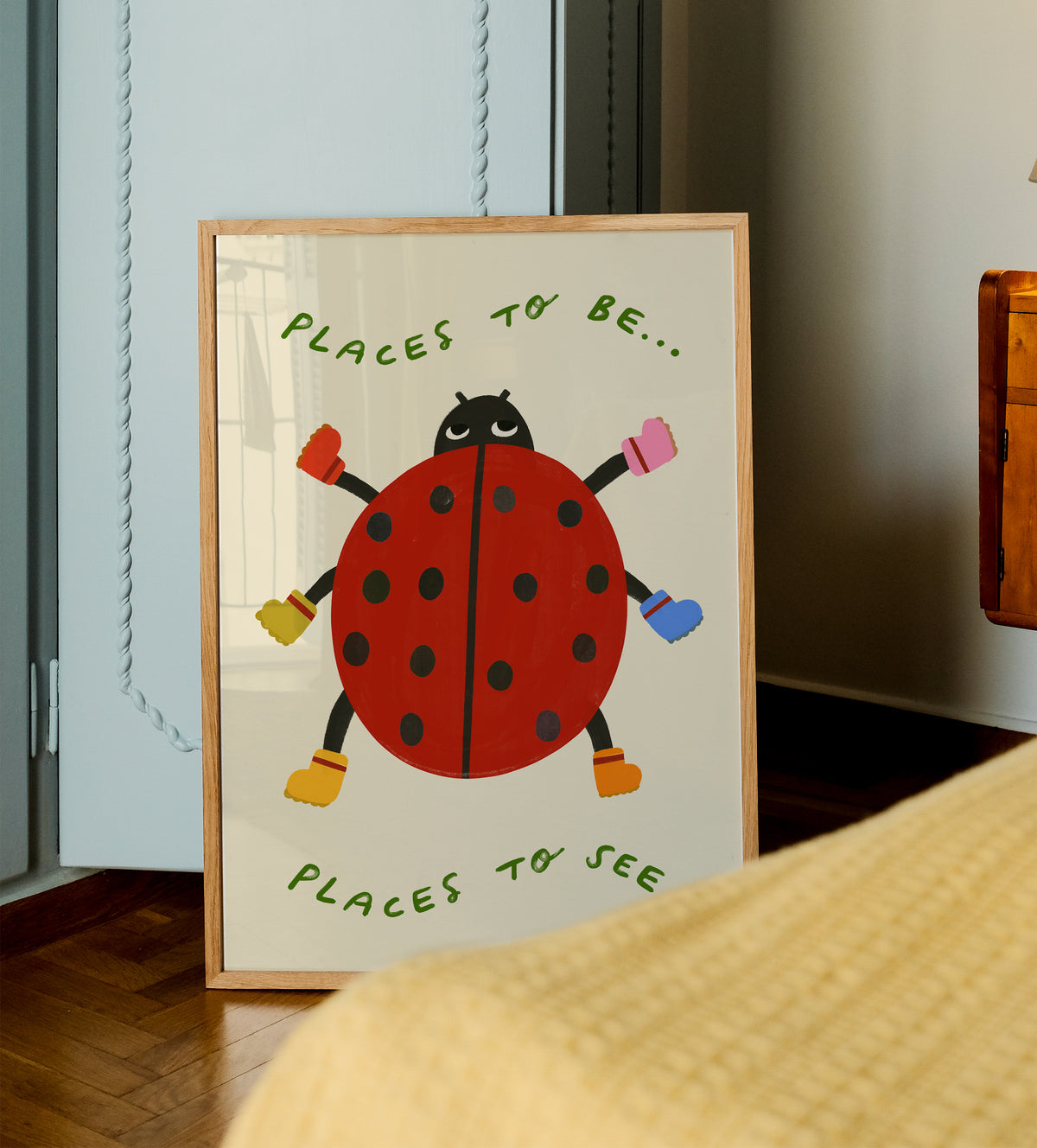Places To Be | Ladybird Print | UNFRAMED