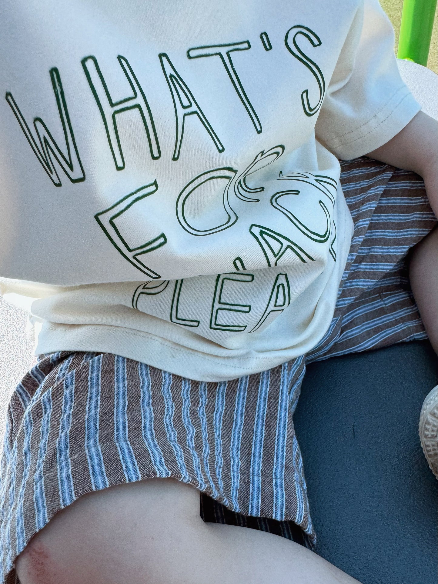 Oversized Children's Graphic T-shirt | What's For Snack Please?