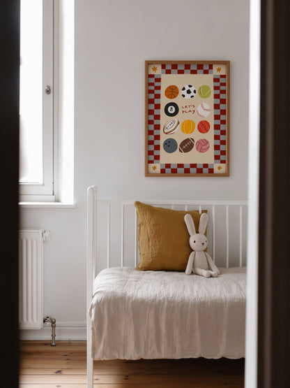 Let's Play | Playroom Print | UNFRAMED