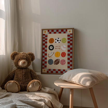 Let's Play | Playroom Print | UNFRAMED
