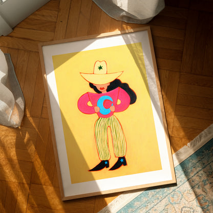 Rodeo Dream | Hand Painted Print | UNFRAMED