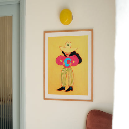 Rodeo Dream | Hand Painted Print | UNFRAMED