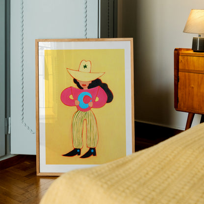 Rodeo Dream | Hand Painted Print | UNFRAMED