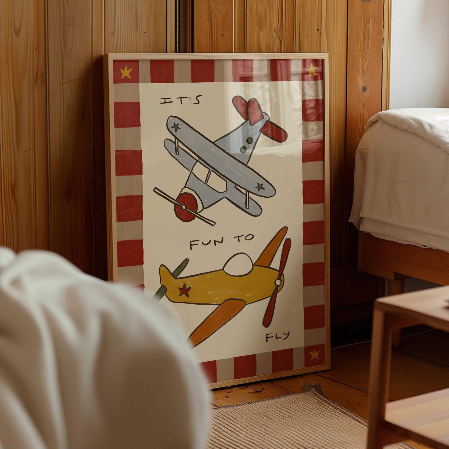 Vintage Flying Planes | Toddler Print | UNFRAMED