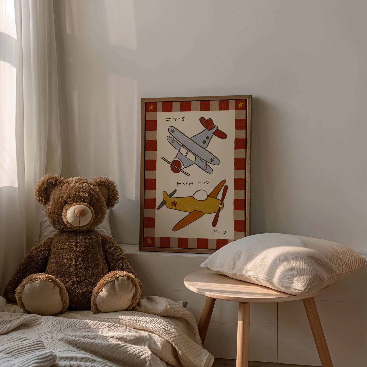 Vintage Flying Planes | Toddler Print | UNFRAMED