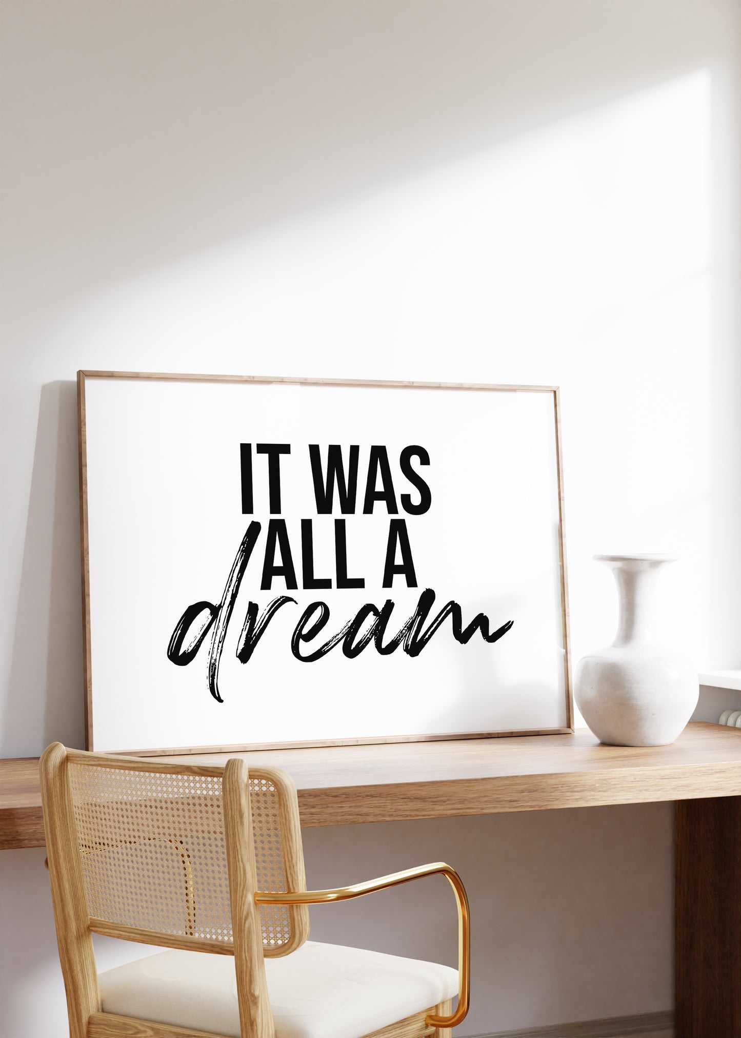 It Was All a Dream Print | Hip Hop Lyrics Print | UNFRAMED