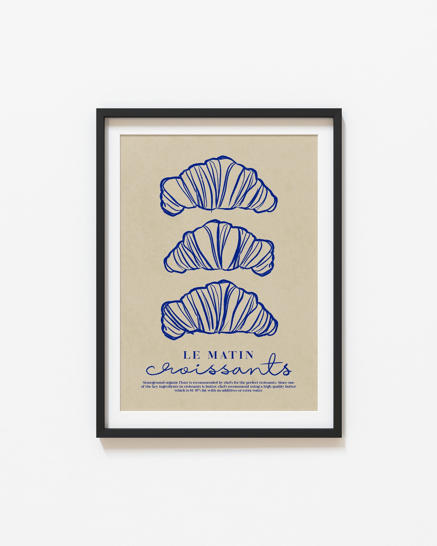 Bon Appetit | Croissant | Set of 2 Prints | UNFRAMED