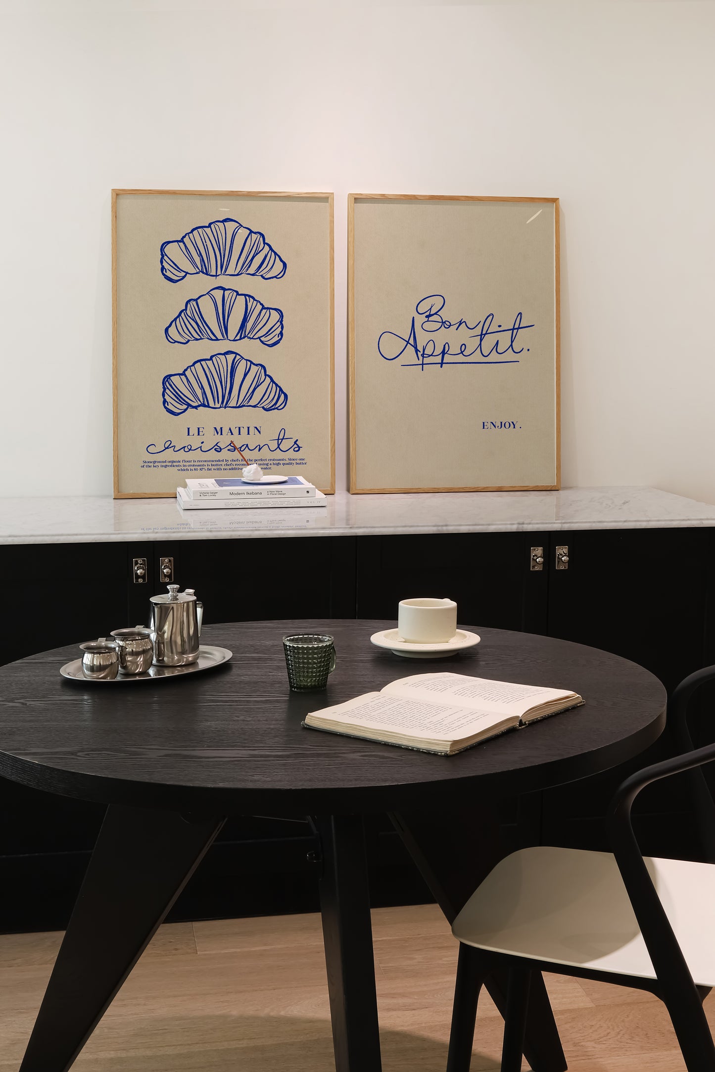 Bon Appetit | Croissant | Set of 2 Prints | UNFRAMED