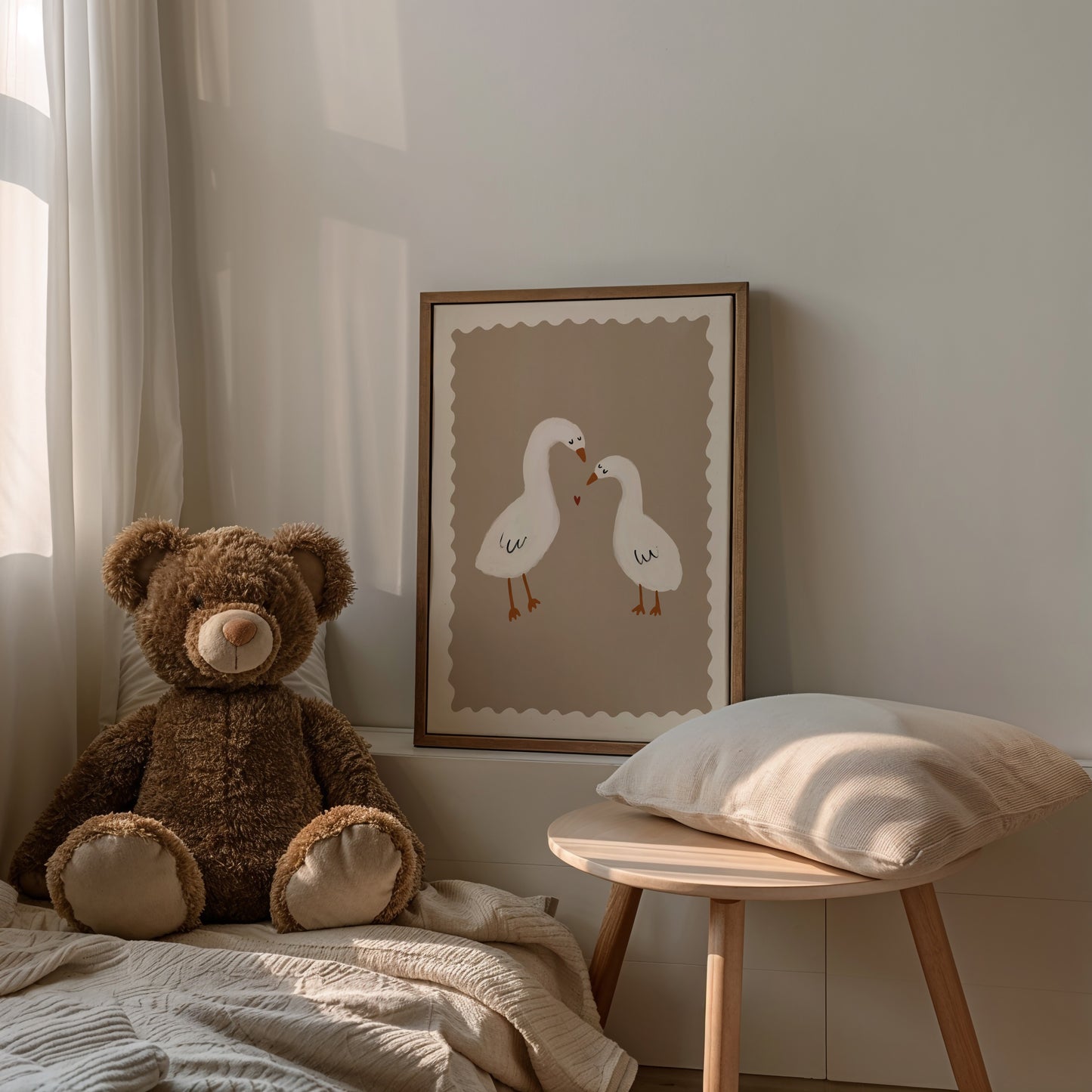 Sibling Ducks | Kid's Print | UNFRAMED