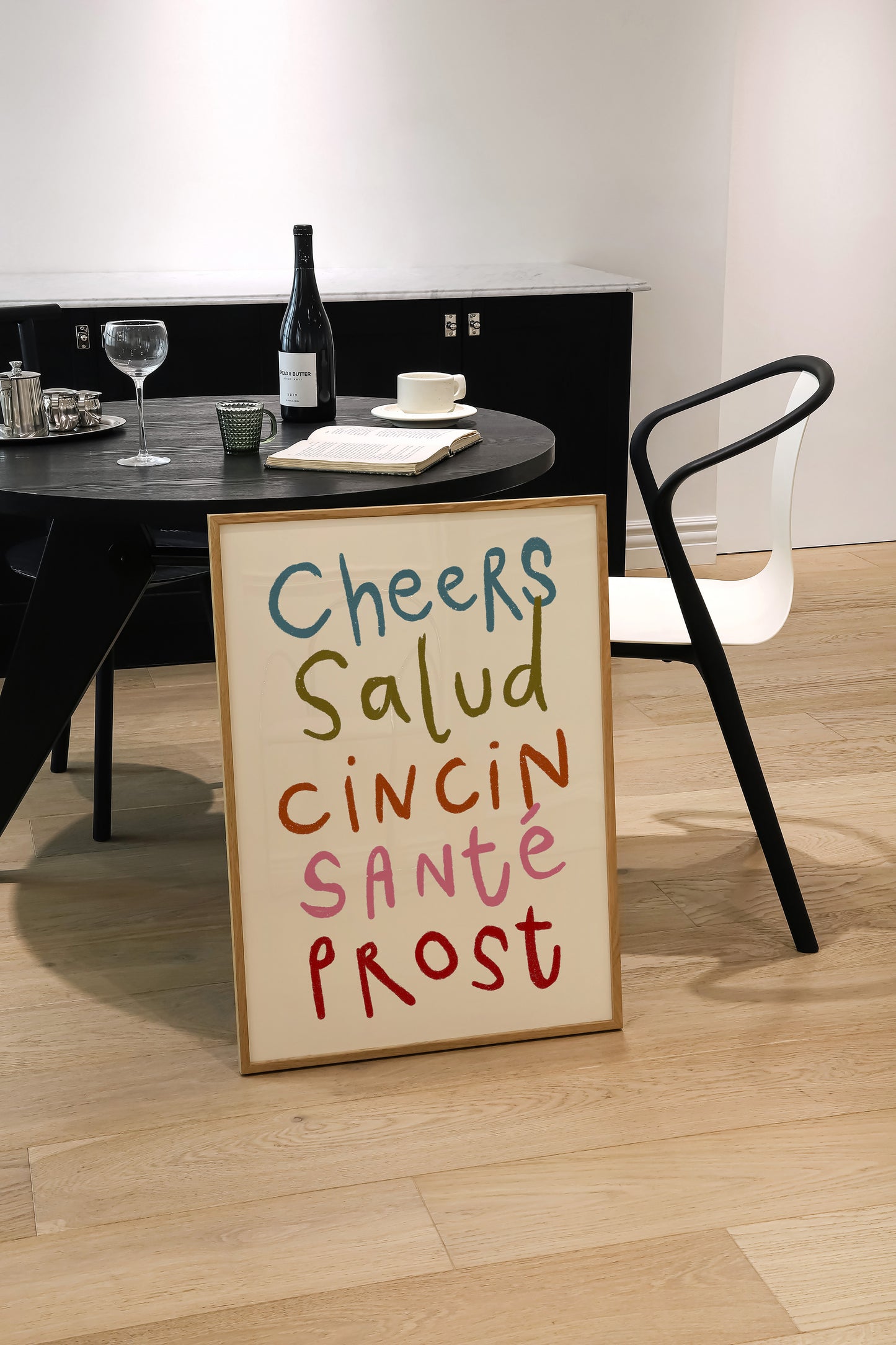 Cheers | Typography Poster | UNFRAMED