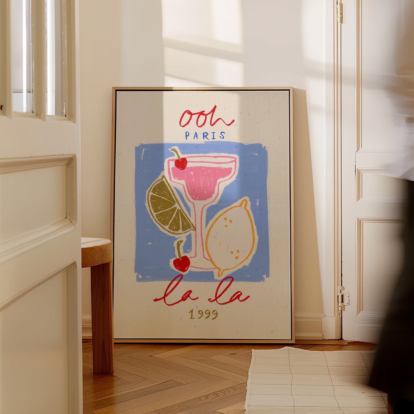 Ooh La La | French Cocktail Print | UNFRAMED