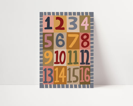 Numbers | A4 | STUDIO SECOND