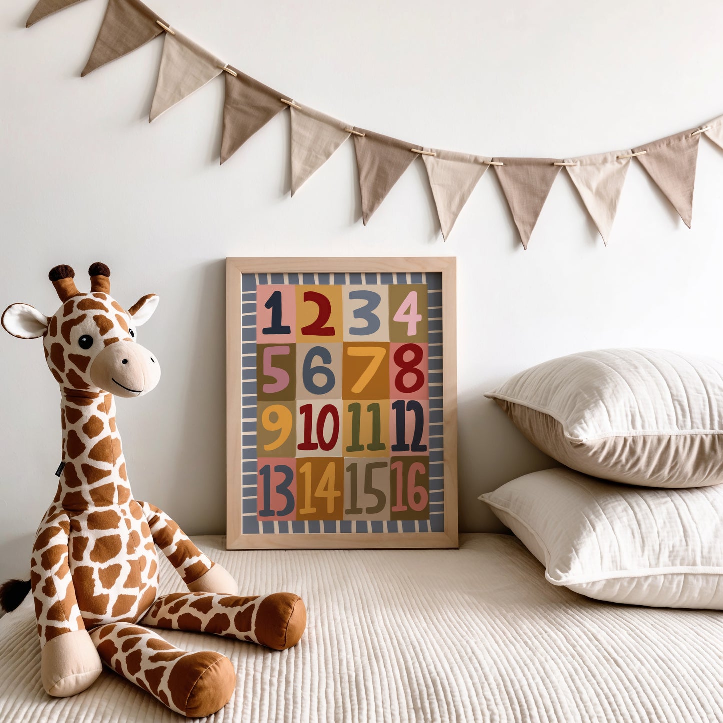 Numbers | Nursery Print | UNFRAMED