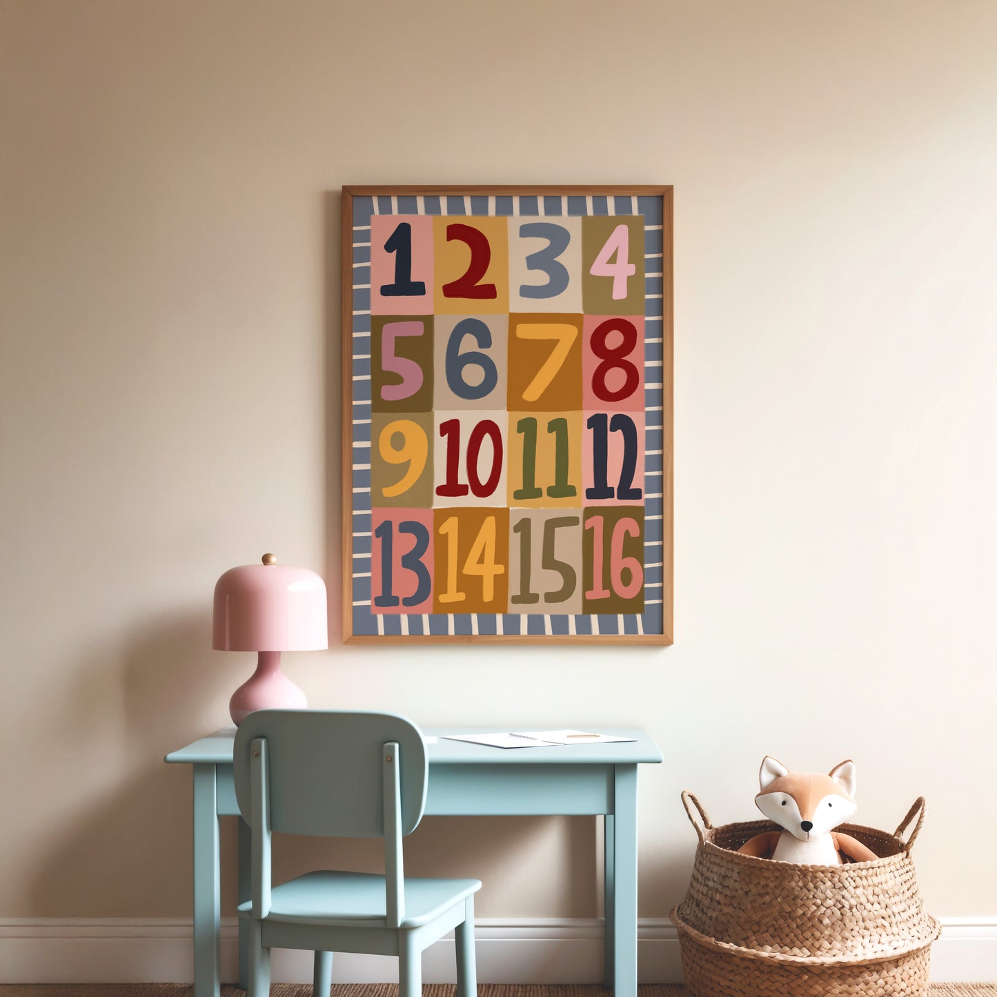 Numbers | Nursery Print | UNFRAMED