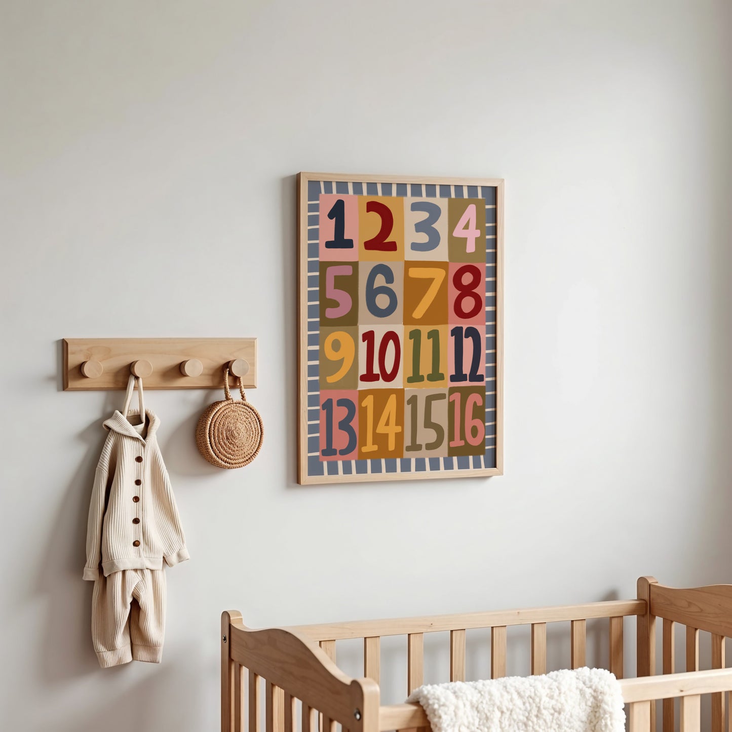Numbers | Nursery Print | UNFRAMED