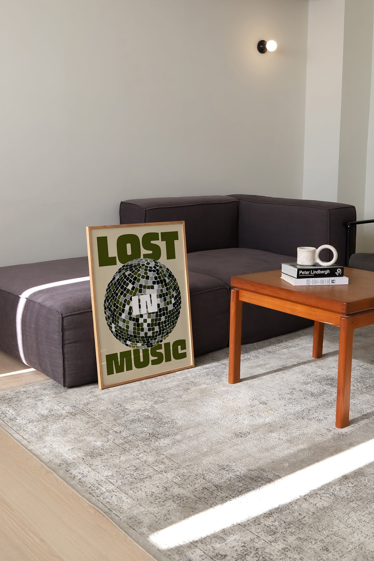 Lost in Music | Disco Ball Poster | UNFRAMED