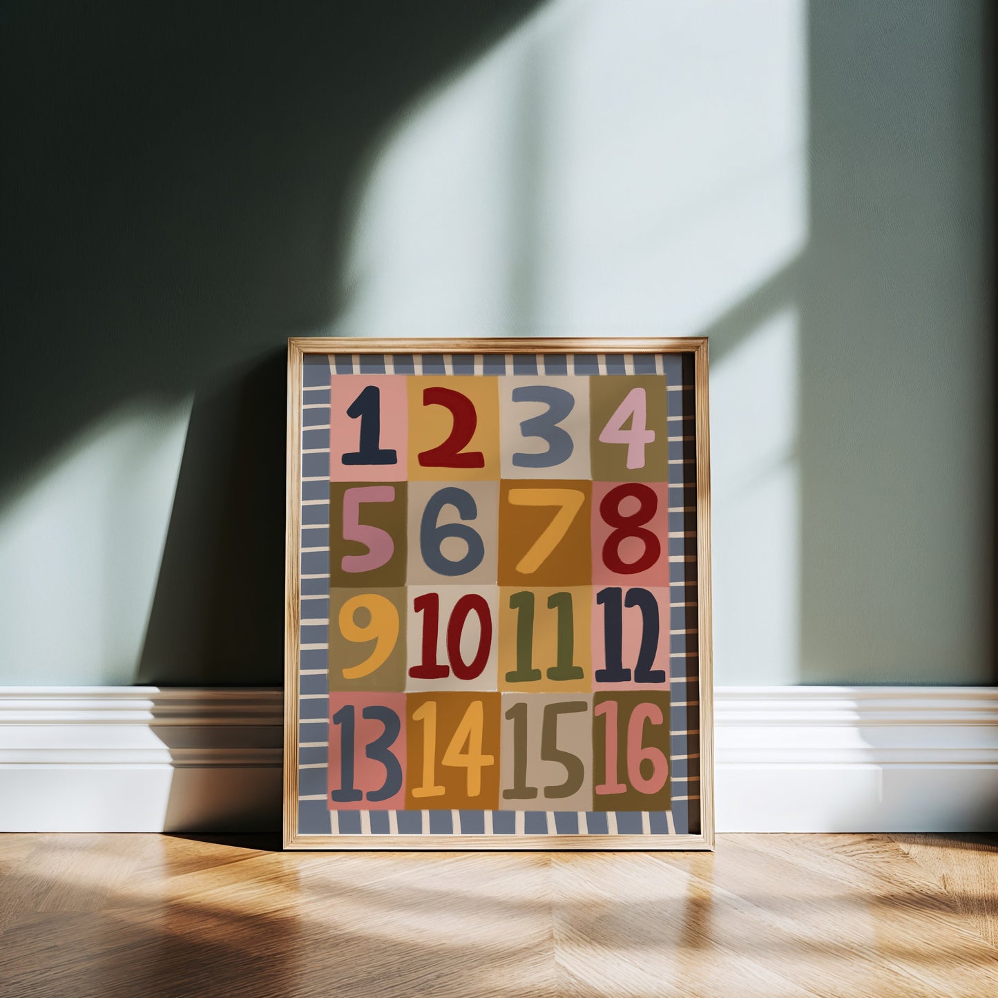 Numbers | Nursery Print | UNFRAMED