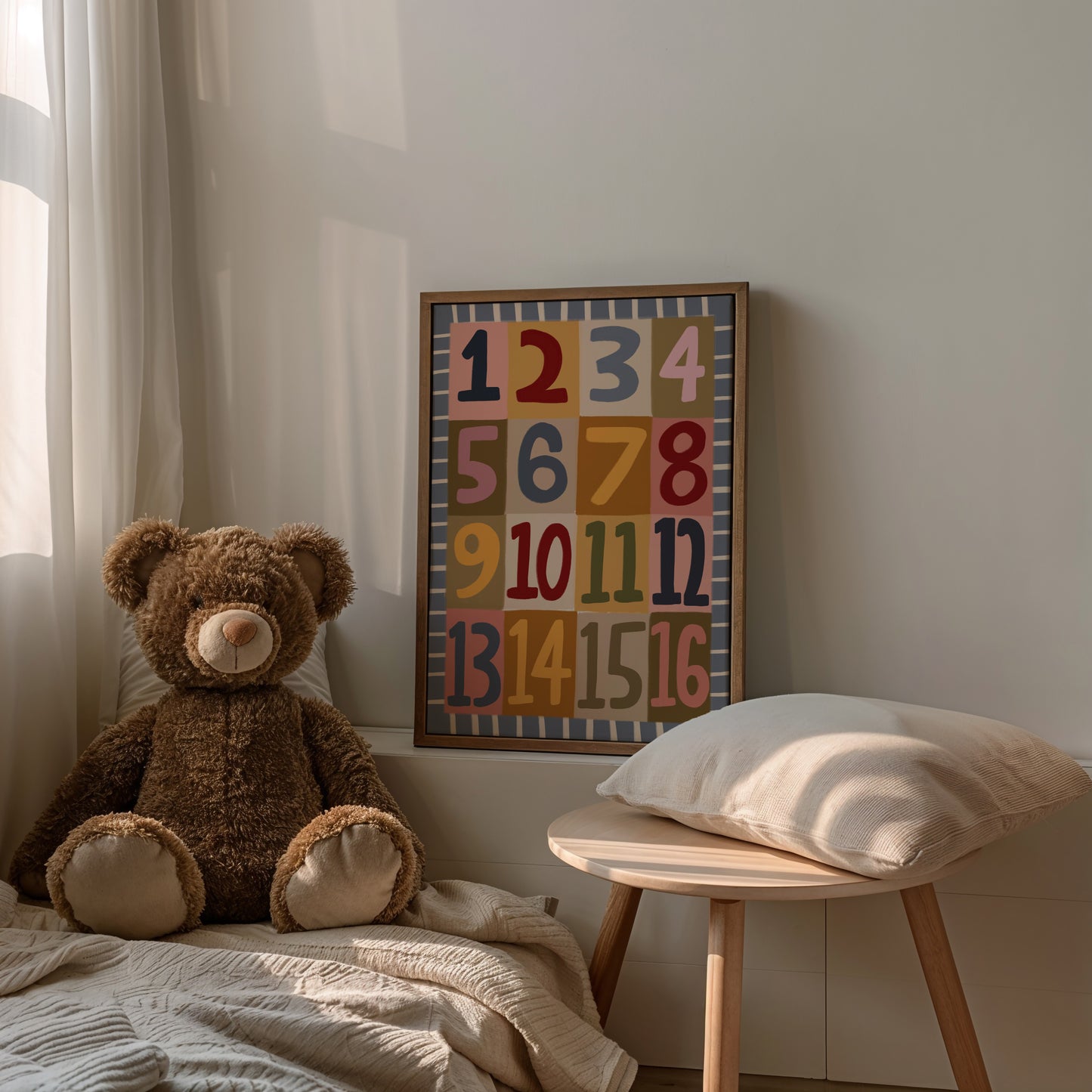 Numbers | Nursery Print | UNFRAMED