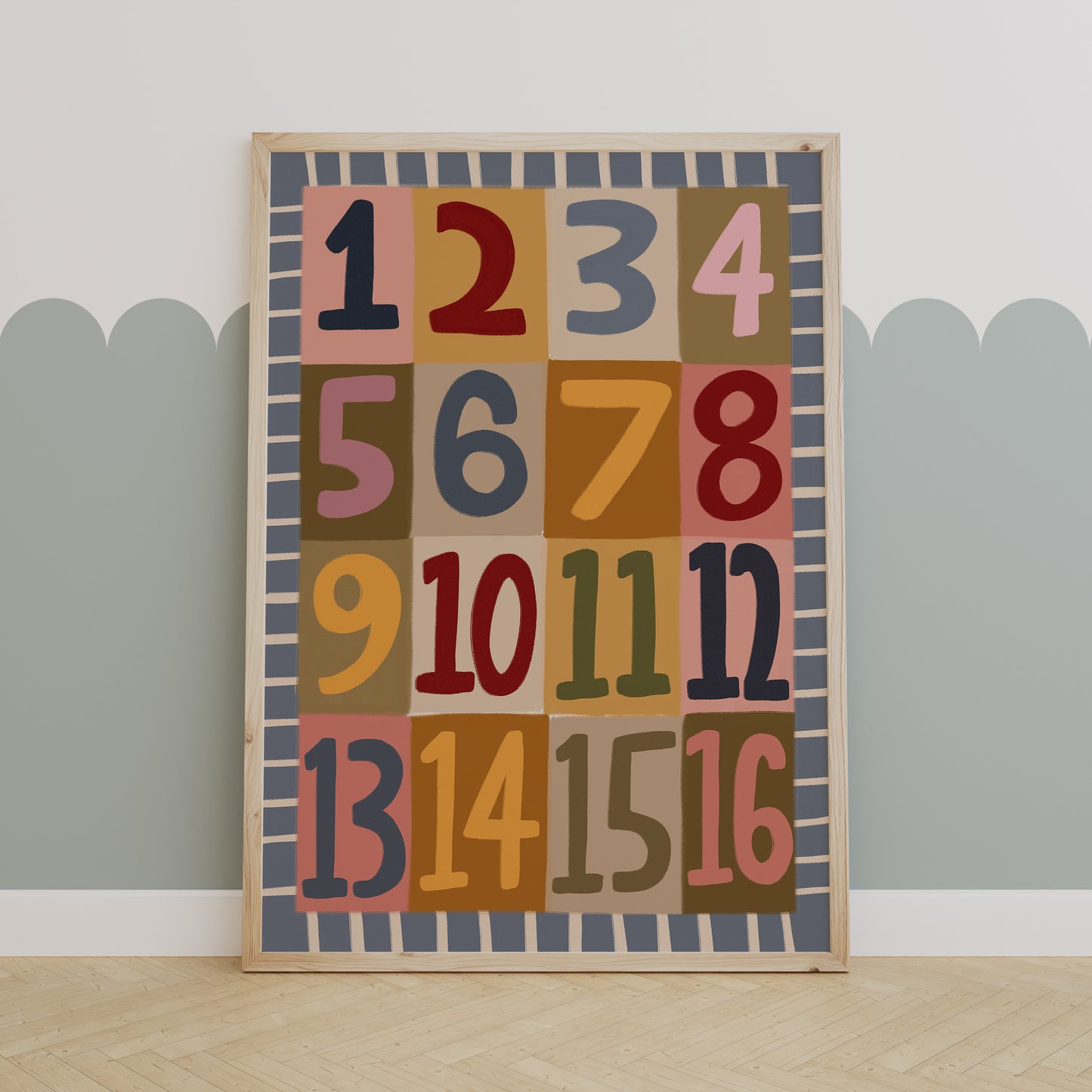 Numbers | Nursery Print | UNFRAMED