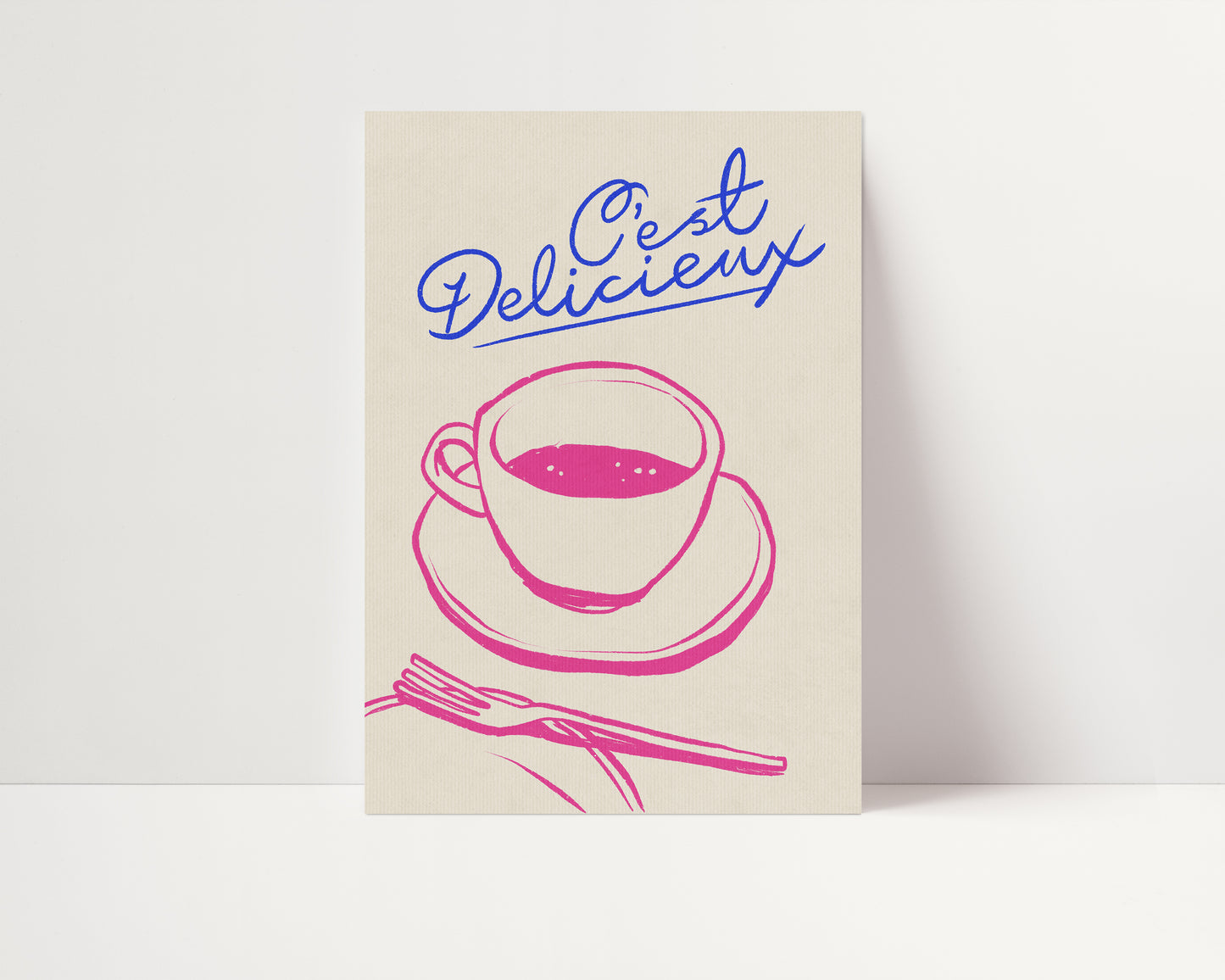 C'Est Delicieux | Coffee Print | UNFRAMED