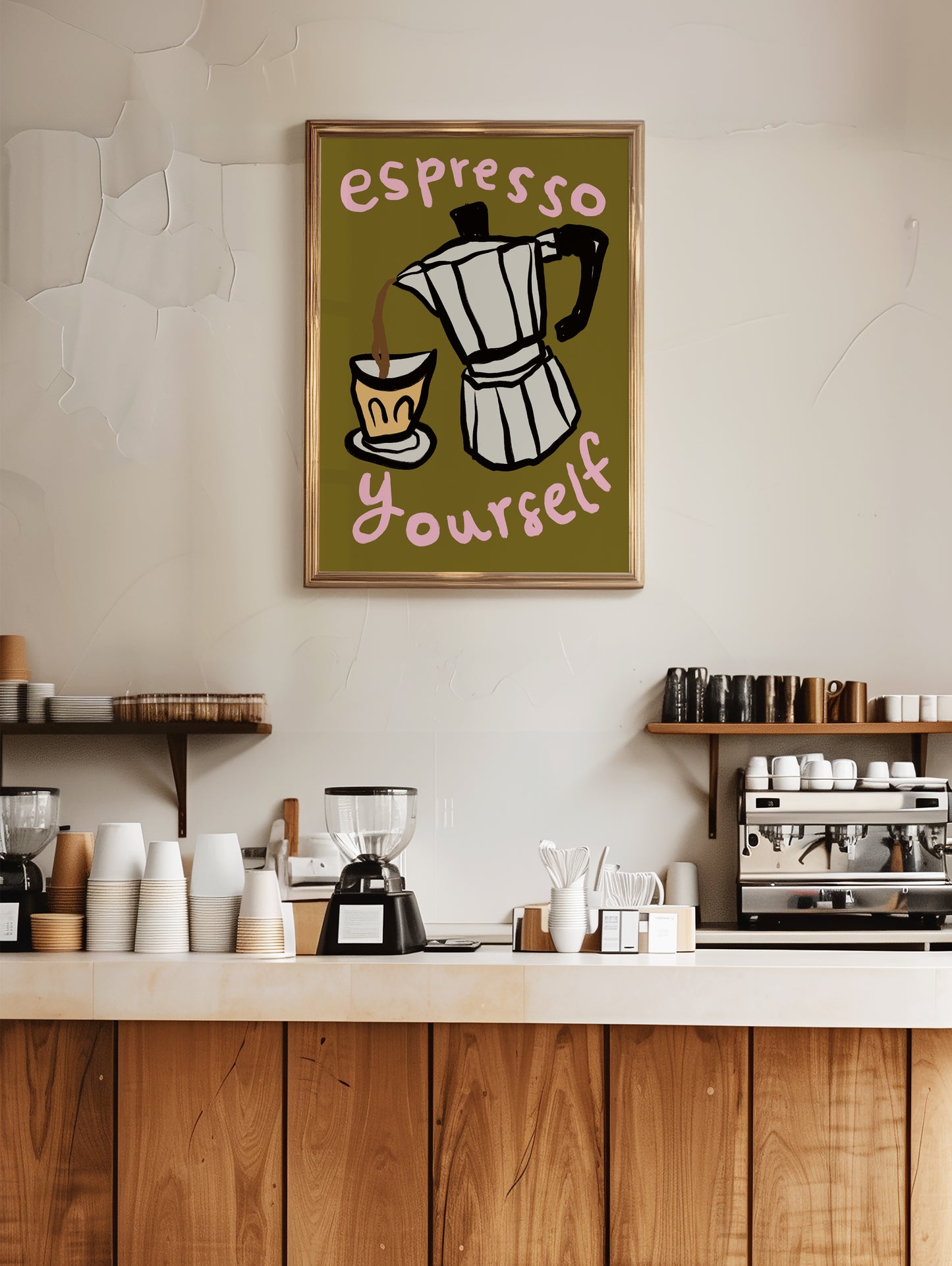 Espresso Yourself | Coffee Print | UNFRAMED