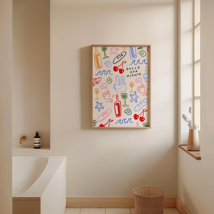 Dolce Far Niente | Italian Poster | UNFRAMED