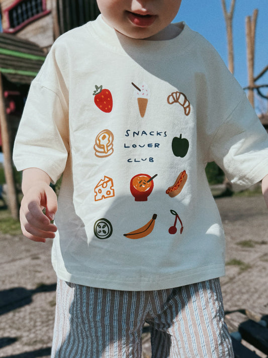 Oversized Children's Graphic T-shirt | Snacks Lover Club