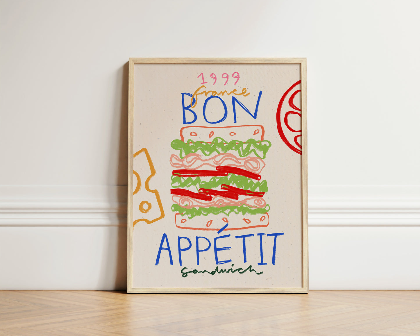 Sandwich | Bon Appetit Poster | UNFRAMED