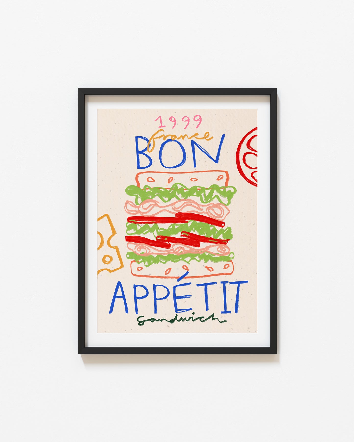 Sandwich | Bon Appetit Poster | UNFRAMED