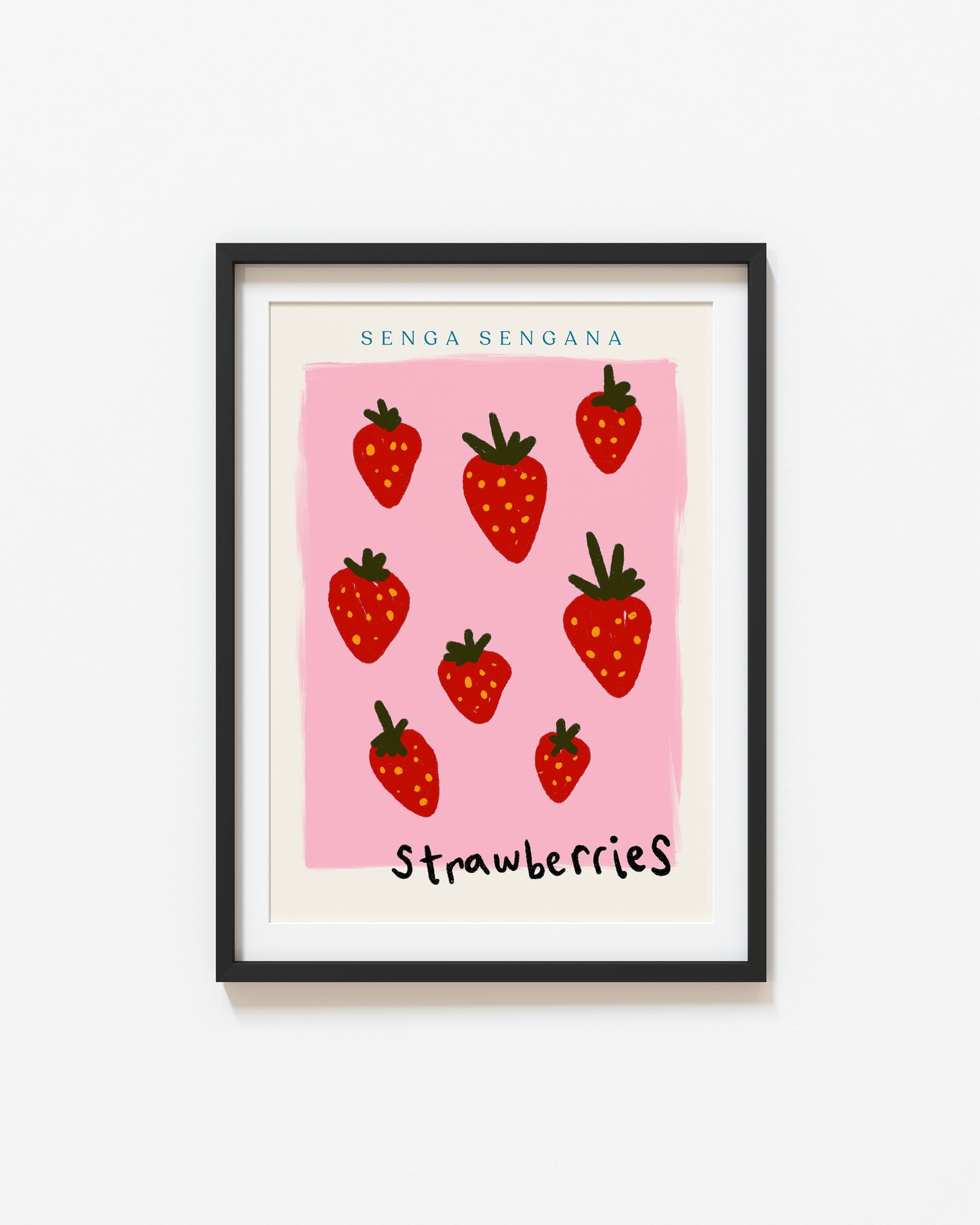 Strawberries | Strawberry Print | UNFRAMED