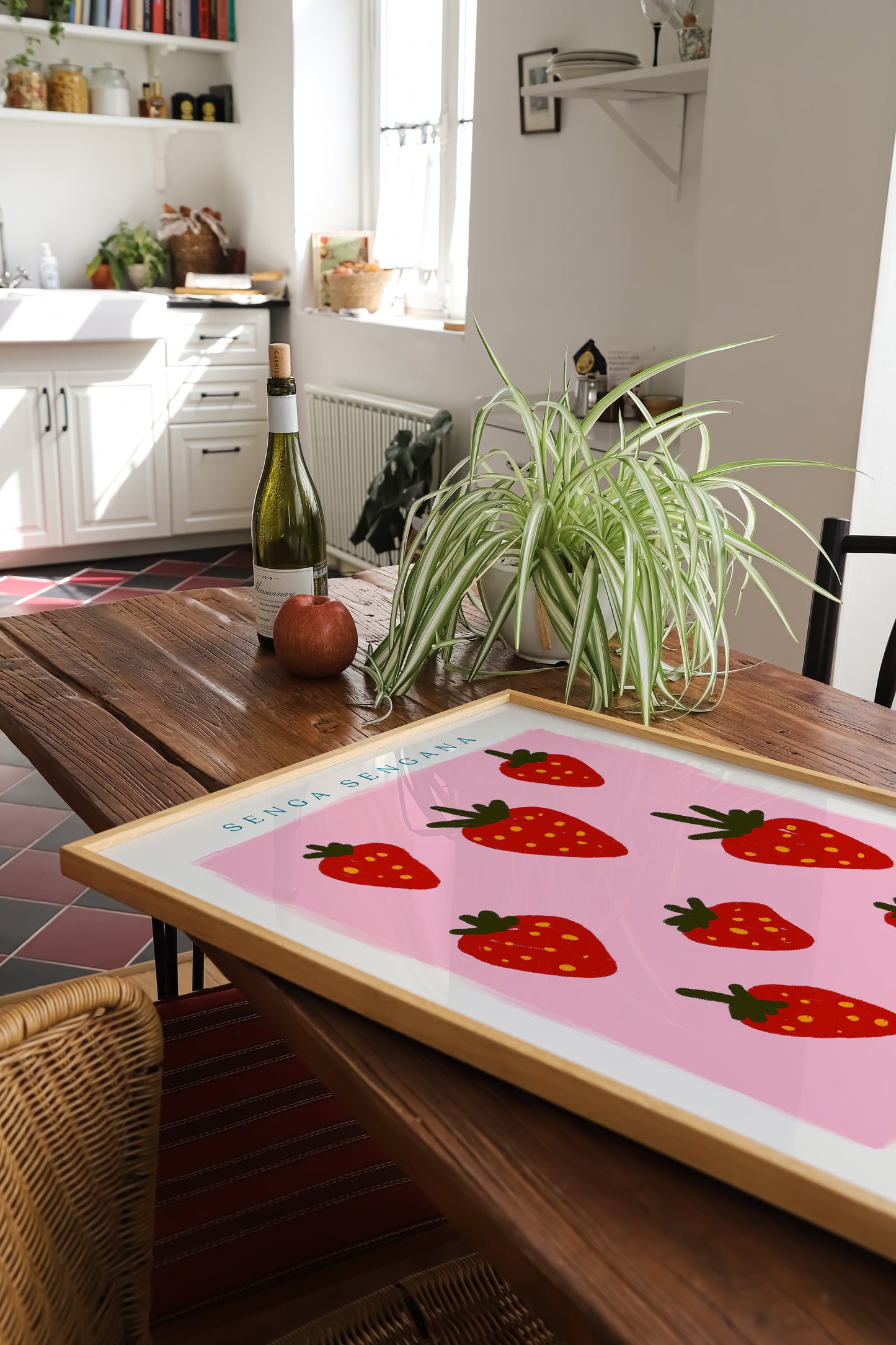 Strawberries | Strawberry Print | UNFRAMED