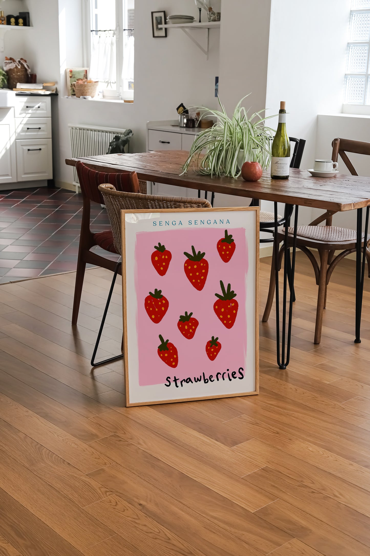 Strawberries | Strawberry Print | UNFRAMED