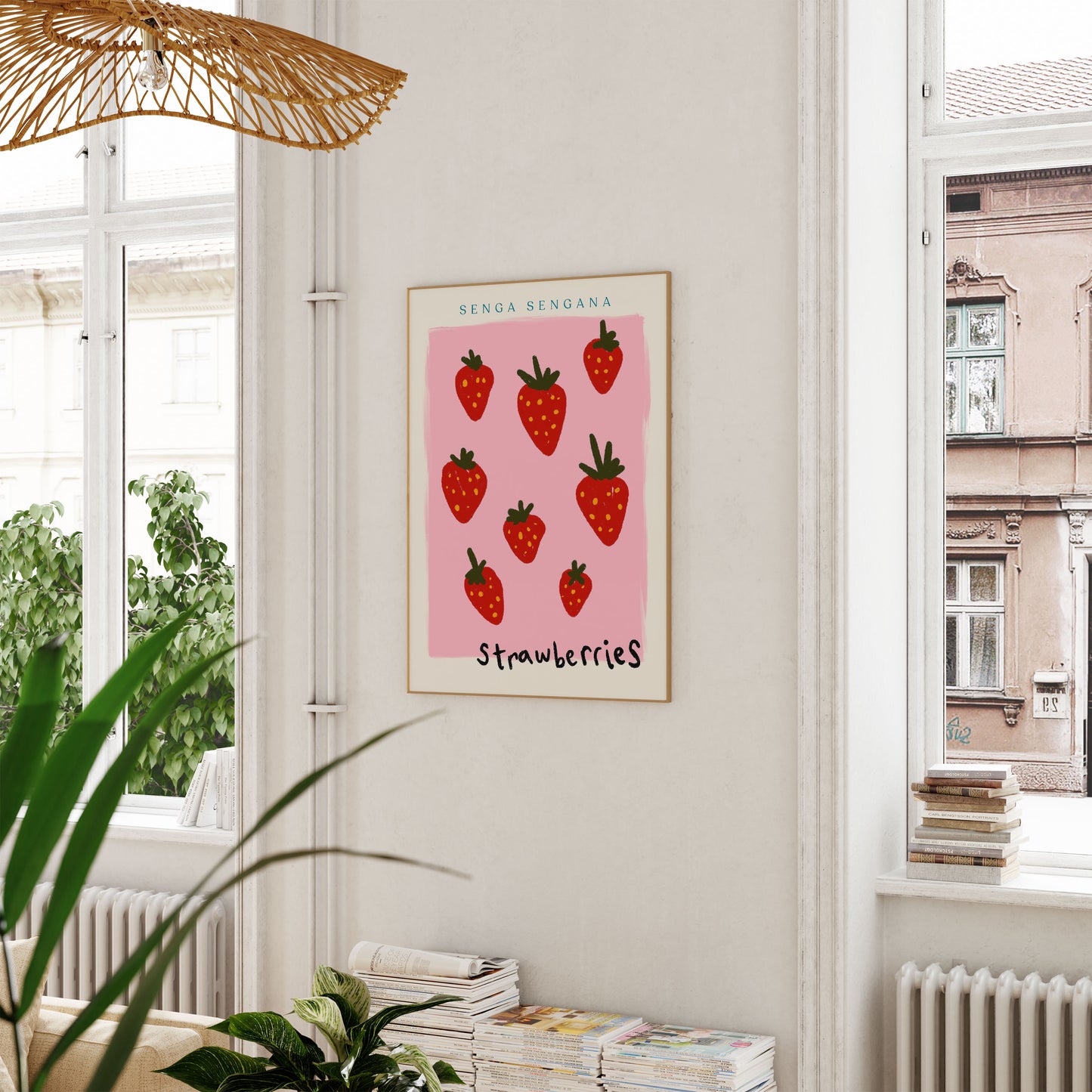 Strawberries | Strawberry Print | UNFRAMED