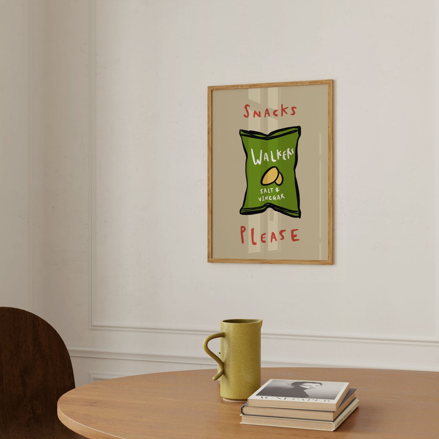 Snacks Please | Crisps Print | UNFRAMED