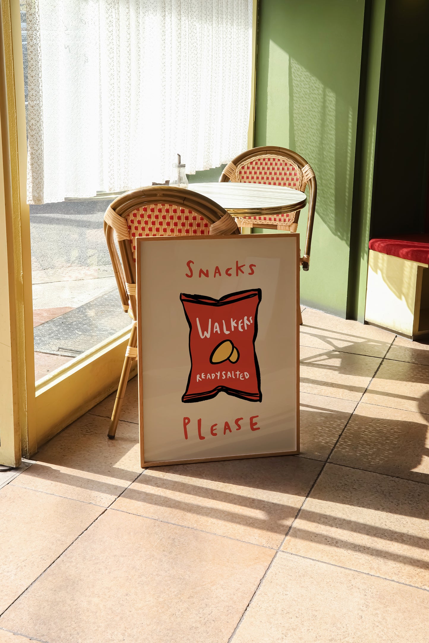 Snacks Please | Crisps Print | UNFRAMED