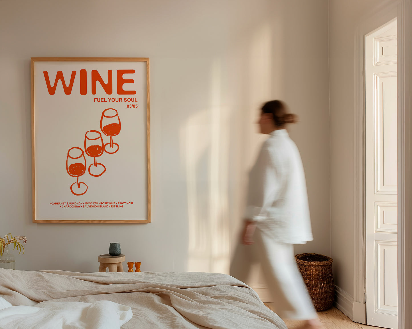 Retro Wine | Fuel Your Soul Print | UNFRAMED