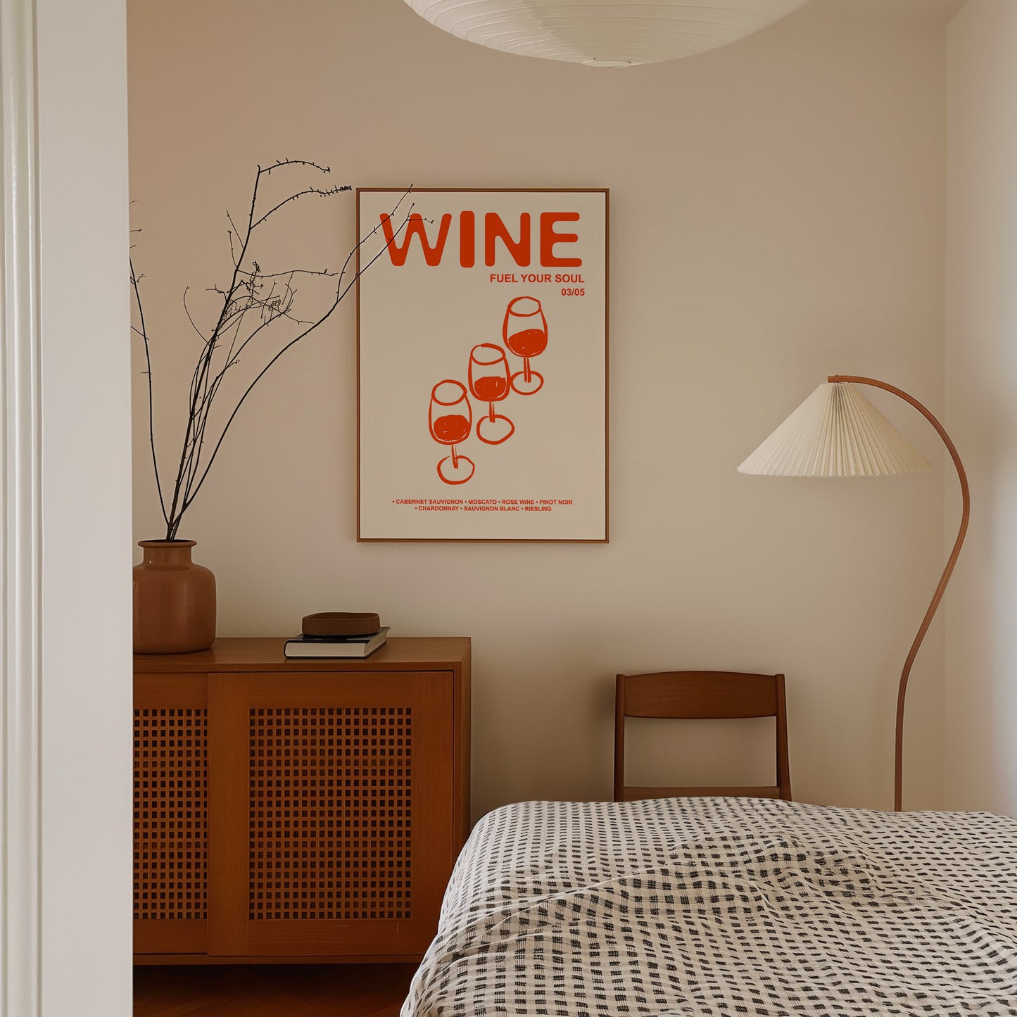 Retro Wine | Fuel Your Soul Print | UNFRAMED