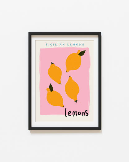 Sicilian Lemons | Lemons Print | UNFRAMED