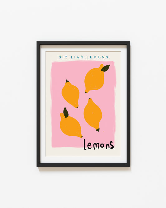 Sicilian Lemons | Lemons Print | UNFRAMED