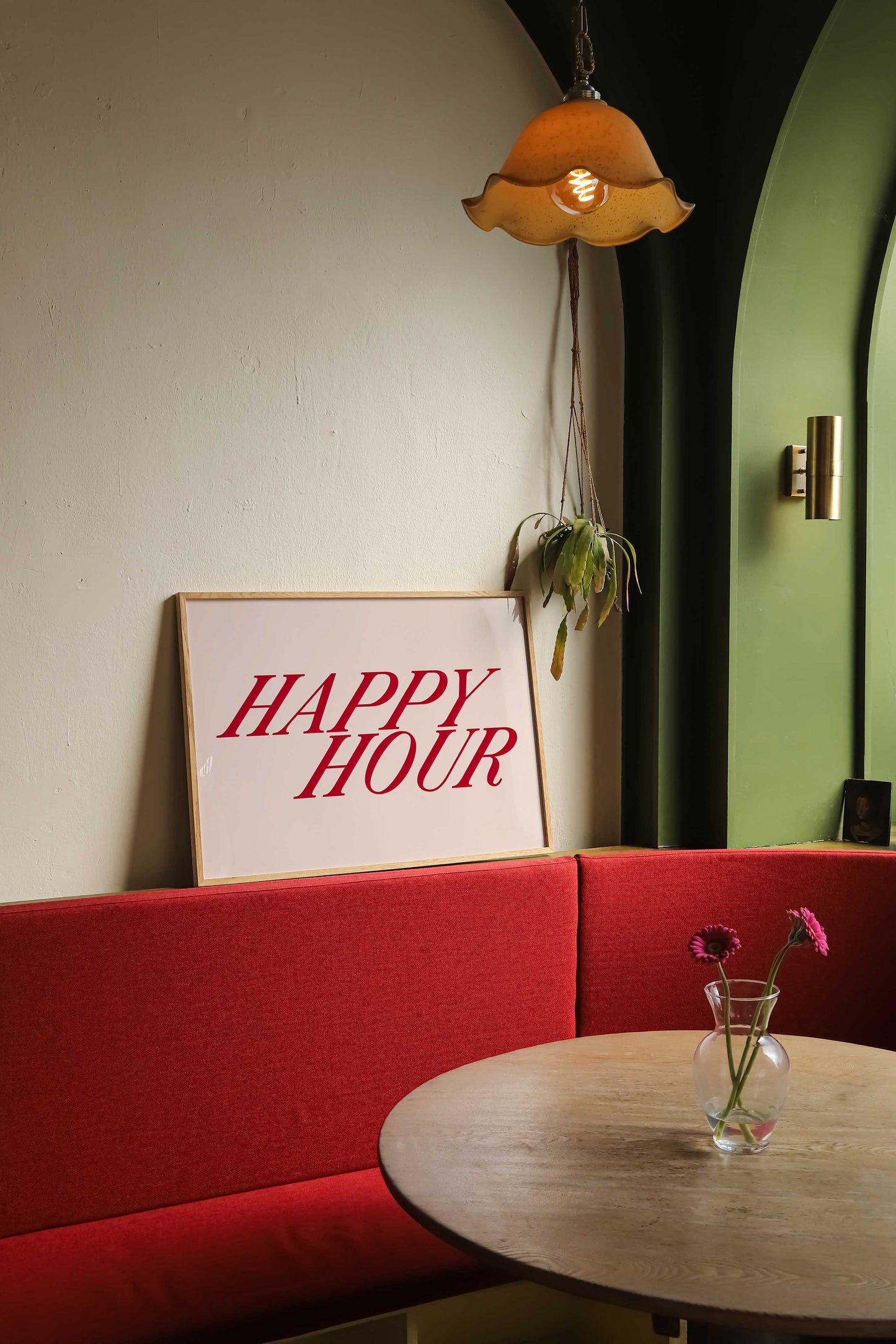 Happy Hour Print | Bar Poster | UNFRAMED