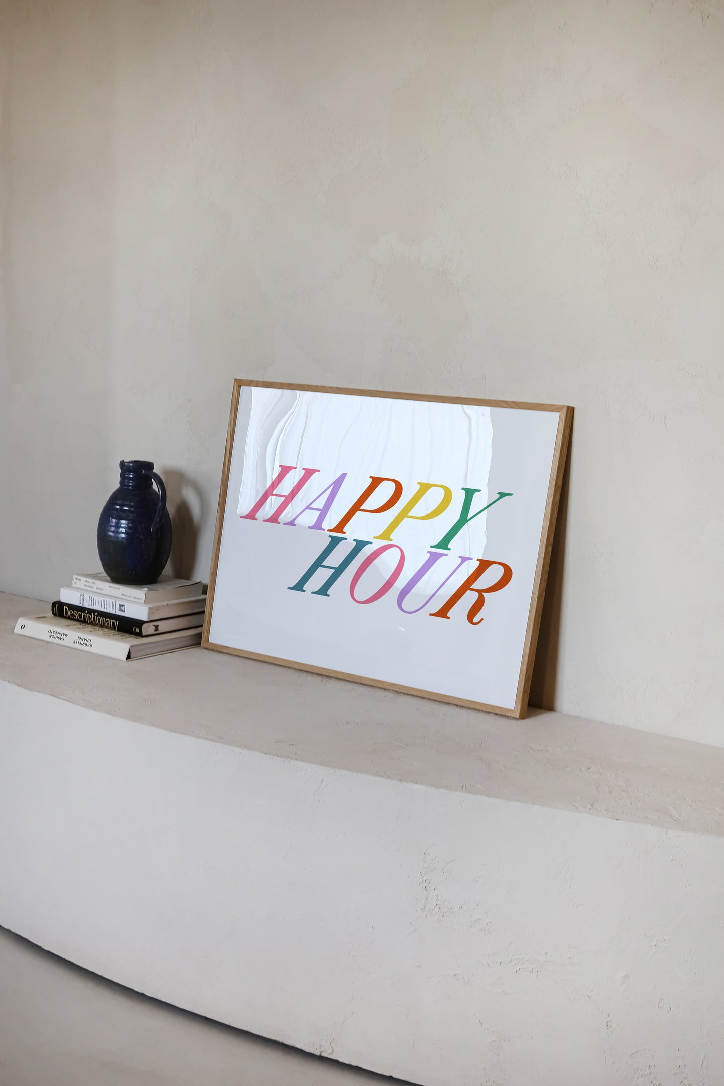 Happy Hour Print | Bar Poster | UNFRAMED