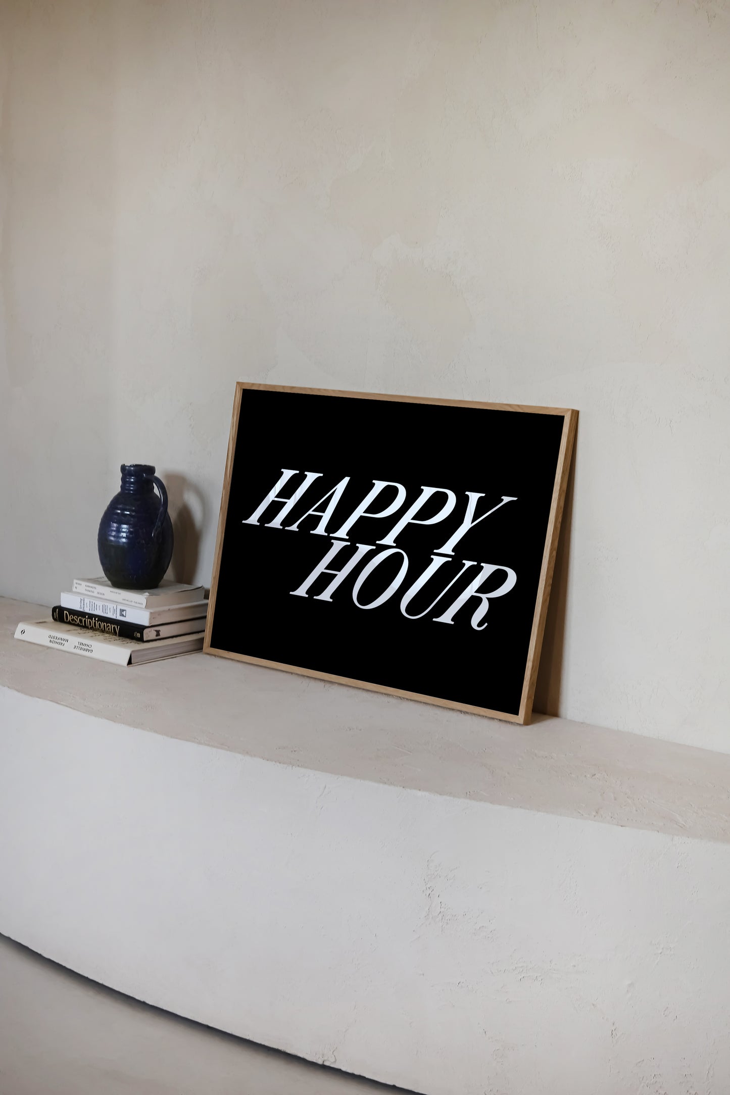 Happy Hour Print | Bar Poster | UNFRAMED