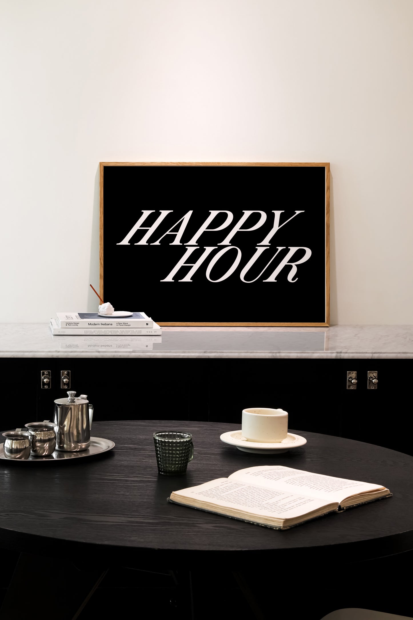 Happy Hour Print | Bar Poster | UNFRAMED