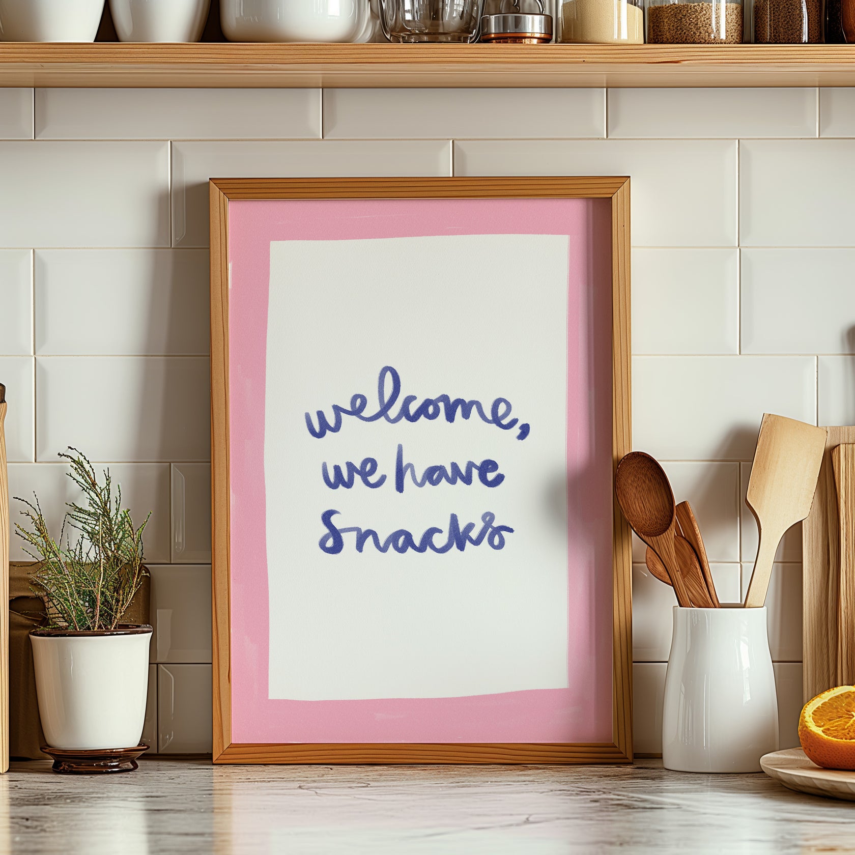 Welcome We Have Snacks | Welcome Print | UNFRAMED – SimplyExtraJordanary
