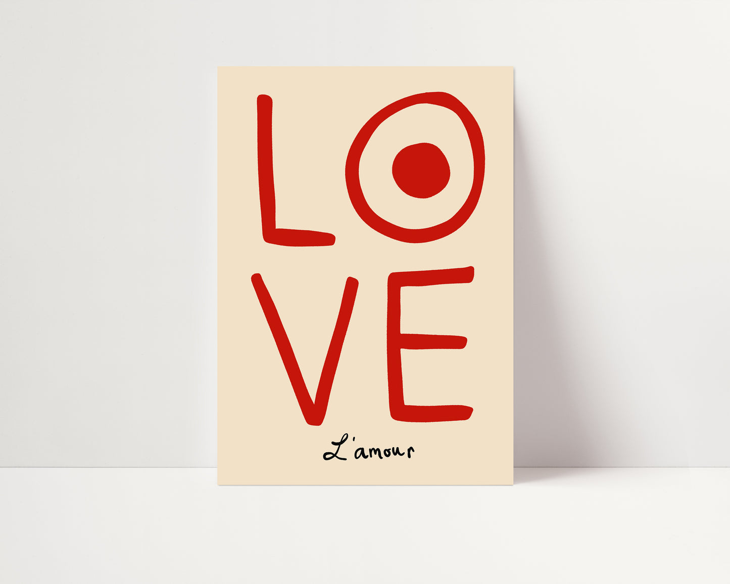 Love Print | Abstract Quote | UNFRAMED