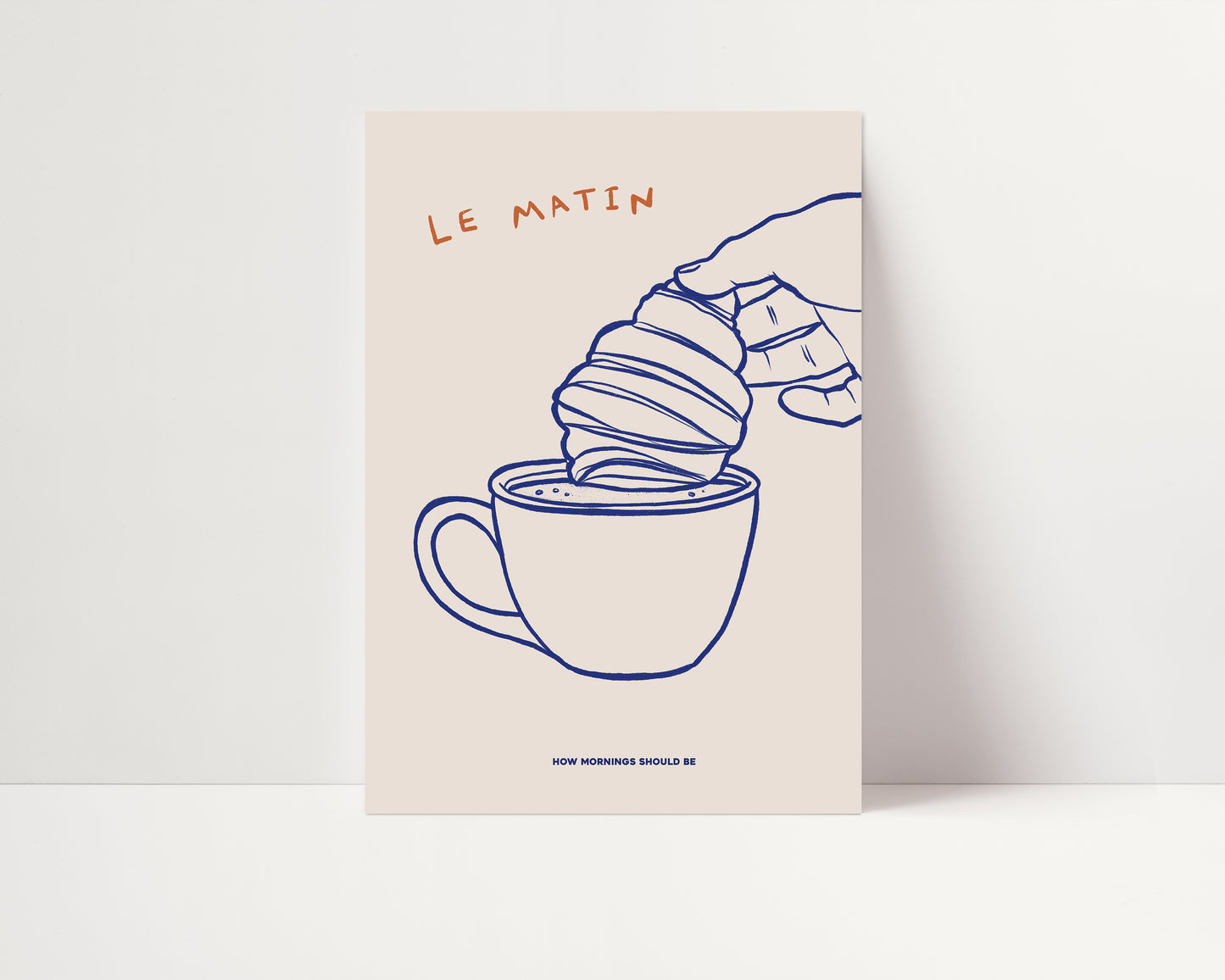 Le Matin | Croissant Print | UNFRAMED